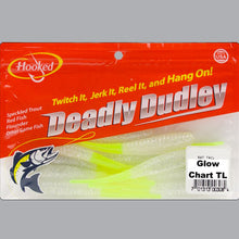 Load image into Gallery viewer, Rat Tail 5&quot; DD-408 Glow with Chartreuse Tail
