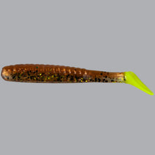 Load image into Gallery viewer, Terror Tail 3 1/2&quot; DDTT-715 Copperhead with Chartreuse Tail
