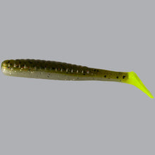 Load image into Gallery viewer, Terror Tail 3 1/2&quot; DDTT-716 Frog’s Breath with Chartreuse Tail
